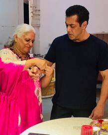 Salman Khan Celebrates Raksha Bandhan With Rakhi-Sister Bina Kak In Jaipur Where He Is Shooting For \'Dabangg 3\'!