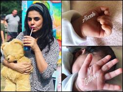 Jamai Raja Actress Sara Arfeen Khan Shares FIRST PICS Of Twins Aizah & Zidane