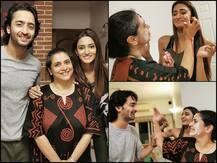 PICS: Kuch Rang Pyar Ke Aise Bhi’s Shaheer Sheikh & Erica Fernandes Smear Birthday Cake On ‘Maa’ Supriya Pilgaonkar’s Face