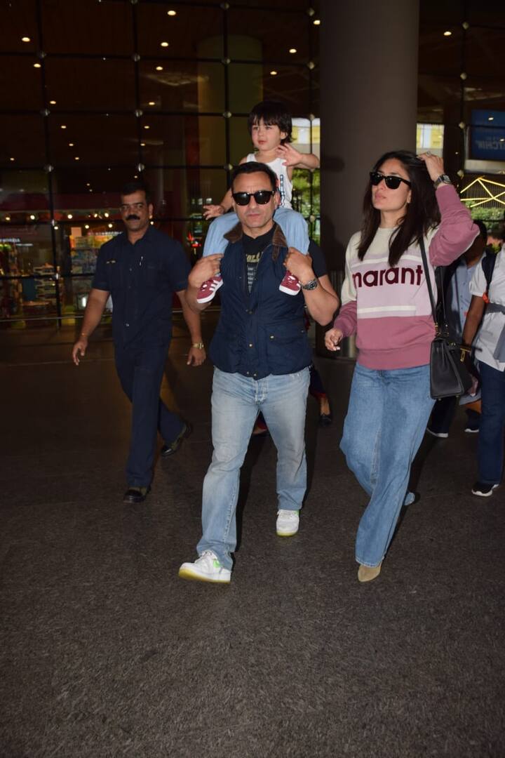 The actor was shooting for Jawaani Jaaneman opposite Aalia F, whereas Kareena was busy with the shoot of Angrezi Medium opposited Irrfan in London. 