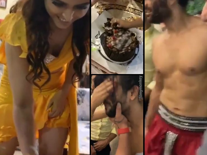 Nach Baliye 9: Madhurima Tuli celebrates Birthday on sets, Smears cake on ex-boyfriend Vishal Aditya Singh's face! VIDEO INSIDE! Nach Baliye 9: Madhurima Tuli Celebrates Birthday On Sets, Smears Cake On Ex-Boyfriend Vishal Aditya Singh's Face! VIDEO INSIDE!