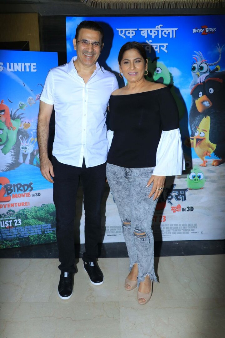 Archna Puran Singh at the screening with husband Parmit Sethi.