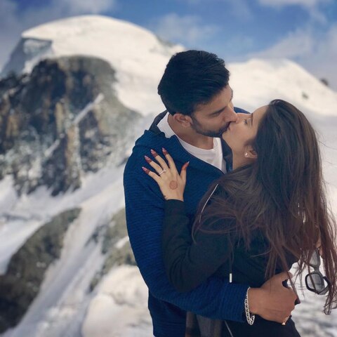 Charu Asopa & Husband Rajeev Sen Share Passionate Kiss On Their