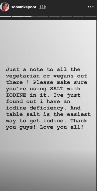 The Zoya Factor Actress Sonam Kapoor REVEALS She Is Iodine Deficient