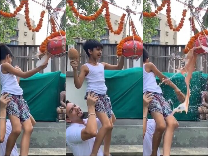 Janamashtami 2019: Shilpa Shetty's Son Viaan Raj Kundra Breaks DAHI HANDI Like a True Govinda Janamashtami 2019: Actress Shilpa Shetty's 7-Year-Old Son Viaan Raj Kundra Breaks DAHI HANDI Like a True Govinda; Watch VIDEO Here!