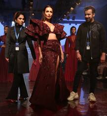 Lakme Fashion Week 2019: Malaika Arora Redefines HOTNESS In Her Maroon High-slit Gown (See PICS)