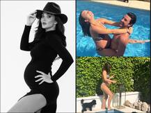 PICS: Pregnant Amy Jackson Chills In Pool With Fiancé, Flaunts Her Baby Bump
