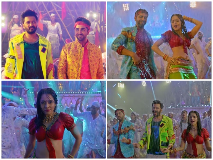 Dhagala Lagali: Dream Girl's Ayushmann Khurrana & Nusrat Bharucha With Riteish Deshmukh Give Festive Vibes In New Song! Watch Video! VIDEO: Ayushmann, Nushrat With Riteish Deshmukh Give Festive Vibes In New 'Dream Girl Song 'Dhagala Lagali'!