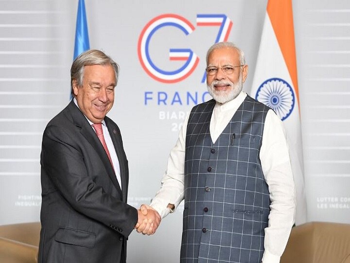 UN Chief Urges All Parties To Avoid Escalation In Kashmir During His Meeting With PM Modi UN Chief Urges All Parties To Avoid Escalation In Kashmir During His Meeting With PM Modi