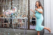 PICS: Amy Jackson Enjoys A Fun-filled Baby Shower, Radiates Pregnancy Glow