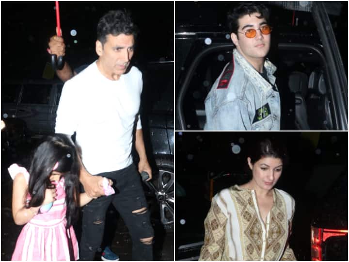 PICS: Akshay Kumar Spotted With Wife Twinkle Khanna, Son Aarav Kumar & Daughter Nitara On Dinner Date PICS: Akshay Kumar Spotted With Wife Twinkle Khanna, Son Aarav Kumar & Daughter Nitara On Dinner Date