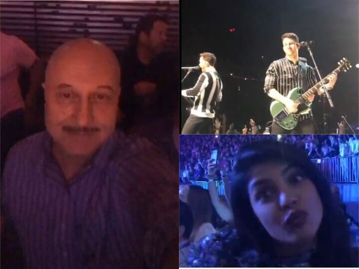 Anupam Kher Shakes A Leg At Priyanka Chopra's Husband Nick Jonas & Brothers' Concert In New York WATCH: Anupam Kher Shakes A Leg At Priyanka Chopra's Husband Nick Jonas & Brothers' Concert In New York