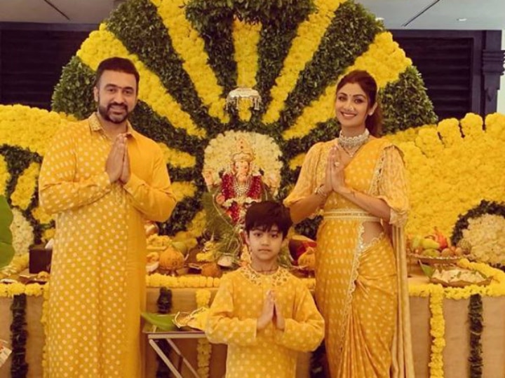 Ganesh Chatruthi 2019: Shilpa Shetty Reserves A Yellow Welcome For Ganpati! See Picture! PIC: Shilpa Shetty Reserves A Yellow Welcome For 'Bappa' on 'Ganesh Chaturthi 2019'!