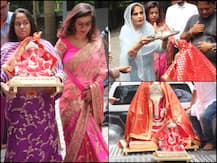 Ganesh Chaturthi 2019: Salman Khan’s Sister Arpita Brings Home Ganpati Bappa, Mother Salma Performs Aarti (See PICS)