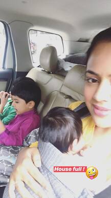 Ganesh Chaturthi 2019: Sameera Reddy Welcomes Ganpati Bappa Home With Her Newborn Daughter Nyra Varde And Family, Adorable PICS!