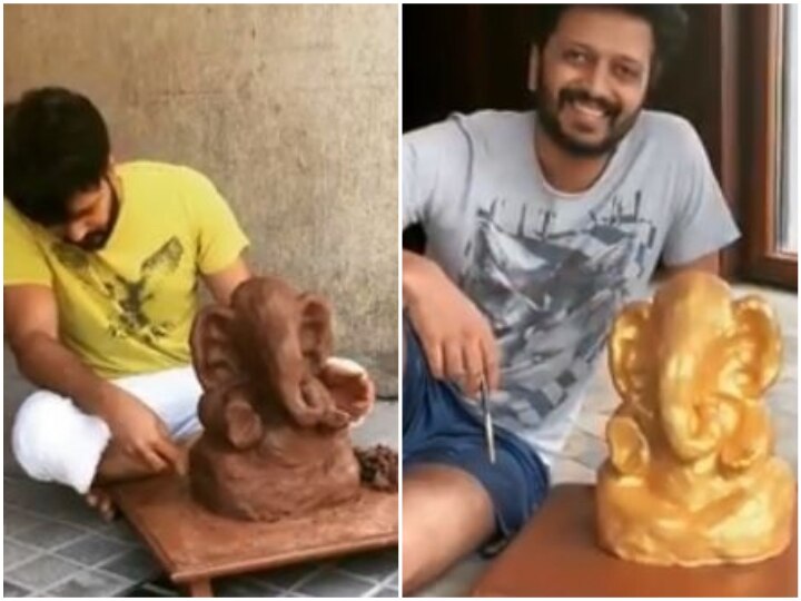 Ganesh Chaturthi 2019: Riteish Deshmukh Makes Eco-Friendly Ganesha Idol At Home WATCH: Actor Riteish Deshmukh Makes Eco-Friendly Ganesha Idol At Home On Ganesh Chaturthi 2019