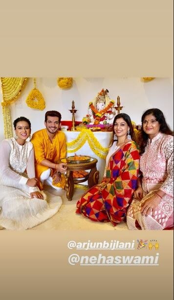 PICS & VIDEOS: TV Actress Nia Sharma Breaks Into MAD DANCE On Streets Of Mumbai As She Welcomes Bappa; Celebrates Ganesh Chaturthi With Friends!