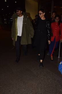 PICS: Ranveer Singh & Deepika Padukone Are All Smiles As They Return Back To Mumbai