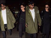 PICS: Ranveer Singh & Deepika Padukone Are All Smiles As They Return Back To Mumbai