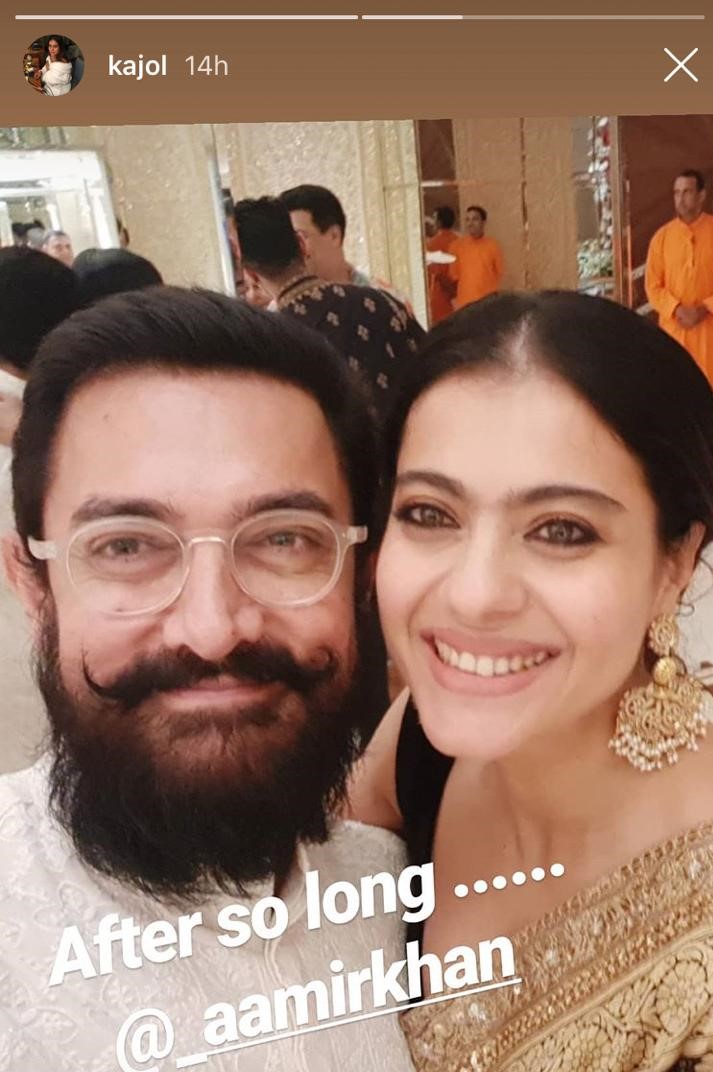 Aamir Khan, Kajol Thrilled To Meet 'After So Long' At Mukesh Ambani's Ganesh Chaturthi Celebrations