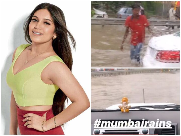 Mumbai Rains: Bhumi Pednekar Gets Stuck On Flooded Road, Shares Clip! Mumbai Rains: Bhumi Pednekar Gets Stuck On Flooded Road, Shares Clip!