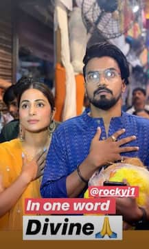 PHOTOS: TV Actress Hina Khan Visits Lalbaugcha Raja With Boyfriend Rocky Jaiswal To Seek Bappa\'s Blessings