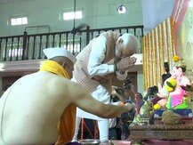PM In Maharashtra: Modi Takes \'Darshan\' Of Lord Ganesha In Mumbai LSS