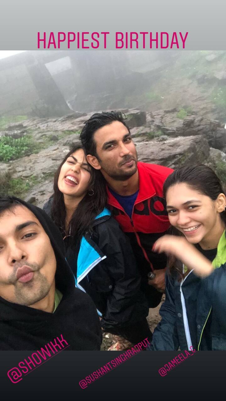 Rhea celebrated her birthday on July 1 with Sushant and her close friends. She shared her first picture with Sushant along with the caption, ‘’Happiest Birthday.’’ (PIC Credit- Instagram)