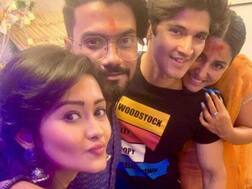 PICS: Hina Khan Reunites With 'Yeh Rishta Kya Kehlata Hai' Co-stars Rohan Mehra, Kanchi Singh During Ganesh Chaturthi Celebrations!