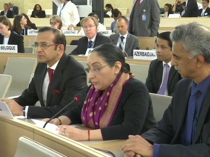 India Slams Pakistan At UNHRC, Says Won't Brook Foreign Interference On Kashmir Issue India Slams Pakistan At UNHRC, Says Won't Brook Foreign Interference On Kashmir Issue