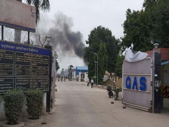 Gas Tank Explodes At Hindustan Petroleum Corporation Plant In Unnao, Leads To Massive Fire Gas Tank Explodes At Hindustan Petroleum Corporation Plant In Unnao, Leads To Massive Fire
