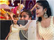 PHOTOS: TV Actress Surbhi Chandna Looks Pretty As Poses After Ganpati Bappa\'s Darshan At Lalbaugcha Raja On Her Birthday