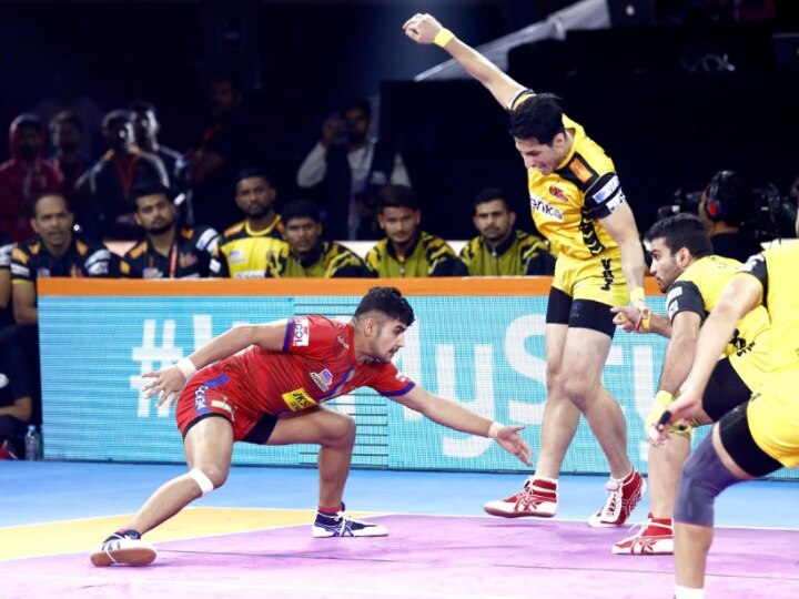 Pro Kabaddi League 2019: Naveen Stars As Dabang Delhi K.C. Beat Telugu Titans Pro Kabaddi League 2019: Naveen Stars As Dabang Delhi K.C. Beat Telugu Titans