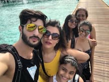 PHOTOS: Sushmita Sen Looks Sultry Posing In Boyfriend Rohman Shawl’s Arms In A Sexy Black Bikini