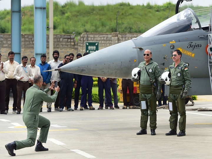 Rajnath Singh Flies In Indigenous LCA Tejas; Becomes First Defence Minister To Do So 'Smooth & Comfortable', Says Rajnath Singh After Flying In Indigenous LCA Tejas