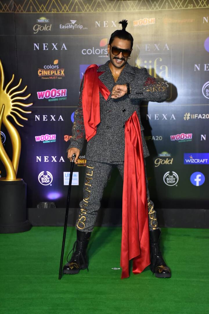 We wonder why Singh was carrying that black, long stick!