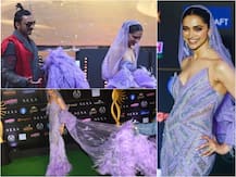 PHOTOS: Deepika Padukone SLAYS It Like A Queen On The Green Carpet Of IIFA 2019 In Purple Lace Gown With A Long Veil