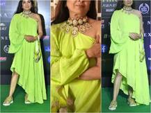 IIFA 2019: 60-Year-Old Neena Gupta STEALS THE LIMELIGHT From Bollywood DIVAS On The Green Carpet In Neon Green Outfit With Sneakers!