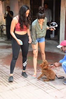 These ADORABLE Pics Of Janhvi Kapoor Playing With A Dog Post Gym Session Will Melt Your Hearts