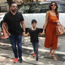 PICS: Shilpa Shetty Steps Out With Her Family For Sunday Lunch Date