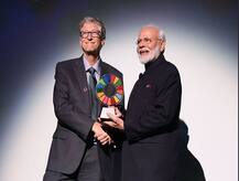 Modi Receives Global Goalkeeper Award For Swachh Bharat Campaign, Dedicates It To 1.3 Bn Indians