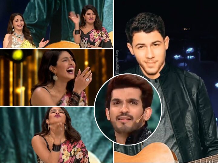 Dance Deewane 2: Nick Jonas' punjabi-avatar puts everyone in splits as Priyanka Chopra promotes 'The Sky Is Pink', Also dances to 'dola re dola' with Madhuri Dixit Dance Deewane 2: Nick Jonas' Punjabi-Avatar Puts Everyone In Splits As Priyanka Chopra Promotes 'The Sky Is Pink', Also Dances To 'Dola Re' With Madhuri Dixit