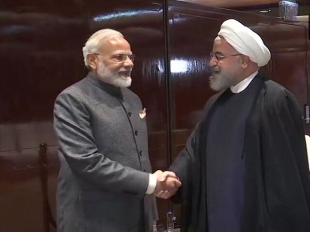 PM Modi Meets Iran Prez Rouhani Amid Washington-Tehran Conflict Over Nuclear Programme PM Modi Meets Iranian Prez Rouhani; Discusses Issues Of Mutual And Regional Interests