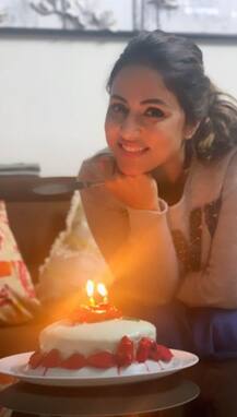PHOTOS: TV Queen Hina Khan Starts Her Pre Birthday Celebrations With Five Cakes!