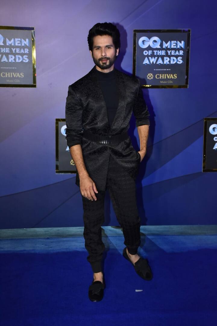 Shahid Kapoor looked handsome as he walked down the red carpet of the GQ Men Of The Year Awards 2019.