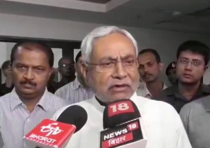 Chief Minister Nitish Kumar held a review meeting on Sunday afternoon in the wake of IMD warning that the worse may not be over for bihar. The CM underscored the need for taking preventive measures in districts situated along the river Ganga which has witnessed a rise in water levels over the past few weeks. (ANI Photo)