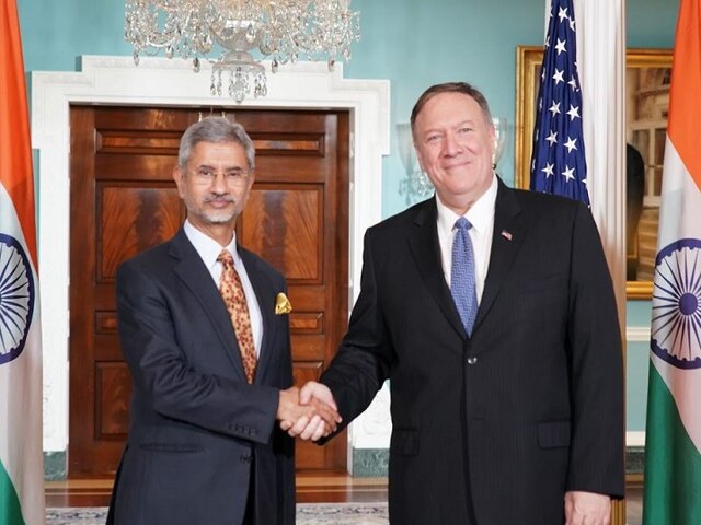 Jaishankar Meets US Secretary Of State Michael Pompeo; Discusses Trade, Counter-Terrorism S Jaishankar Meets Us Secretary Of State Michael Pompeo; Discusses Trade, Counter-Terrorism
