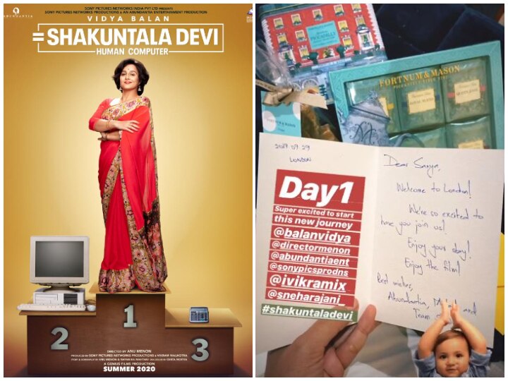 Shooting Of Vidya Balan, Sanya Malhotra's 'Shakuntala Devi - Human Computer' Begins! See Picture! PIC: Shooting Of Vidya Balan, Sanya Malhotra's 'Shakuntala Devi - Human Computer' Begins
