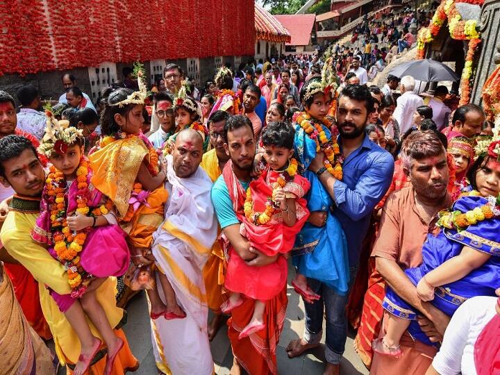 The celebrations end with Vijaya Dashami (Tenth Day), when, amid loud chants and drumbeats, idols of the Goddess are carried in huge processions to local rivers, where they are immersed. That custom is symbolic of the departure of the deity to her home and to her husband, Shiva, in the Himalayas. (Image: AFP)