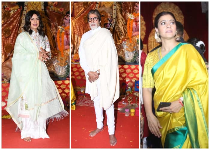 The festive season of Durga puja is here & many Bollywood celebs are visiting Durga Puja pandal these days to seek blessings from Goddess Durga.